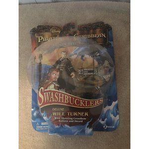Disney Pirates of the Caribbean Swashbucklers Deluxe Will Turner 2008 Toy Figure